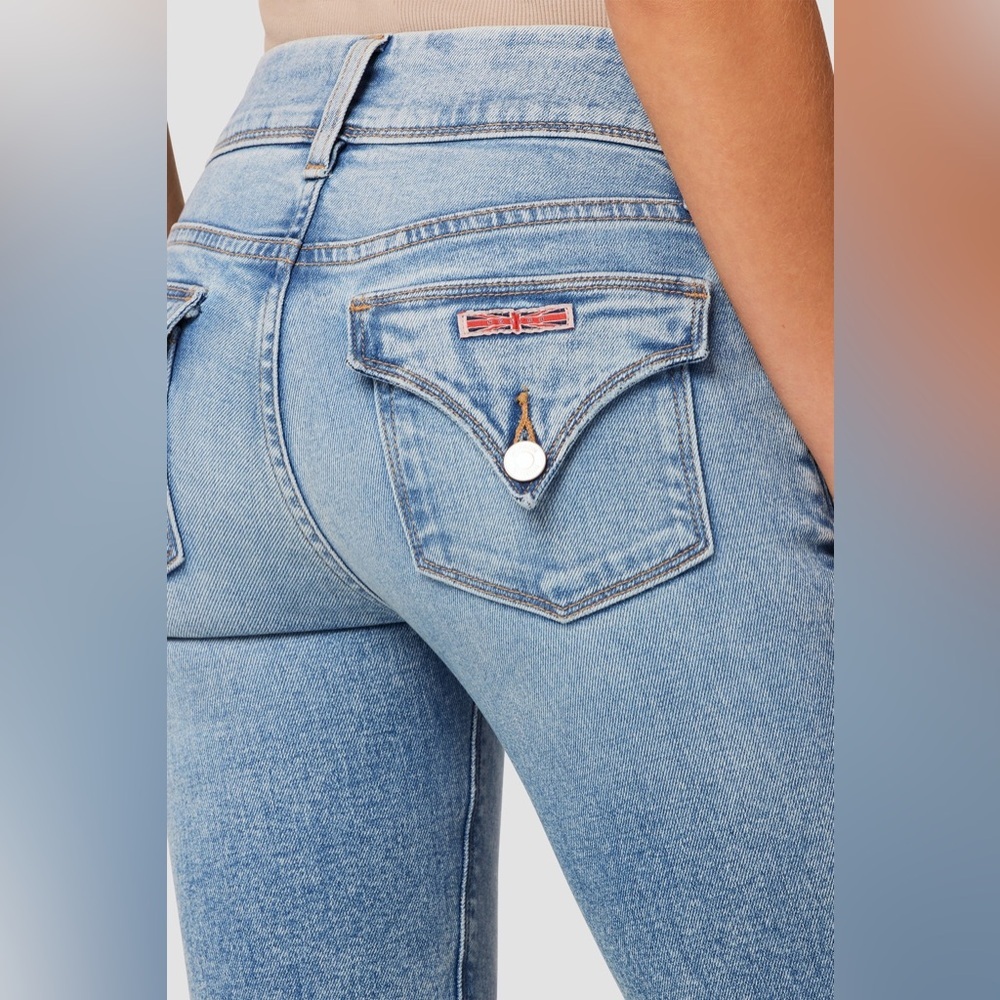 HUDSON Jeans Beth Low to Mid-Rise Baby Bootcut Petite Motion Blue Women Size 25 - Picture 8 of 17